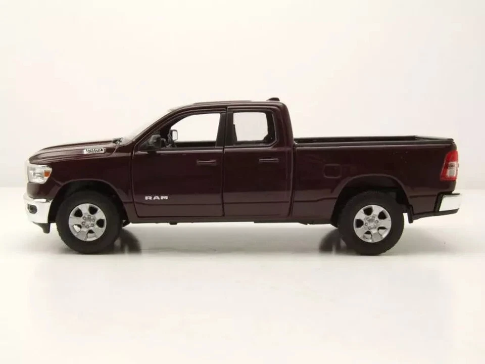 WELLY NEX  1:27 AUTO DIE CAST METAL  DODGE RAM 1500 2019 ROSSO BORDEAUX    24104 - Immagine 3 di 4