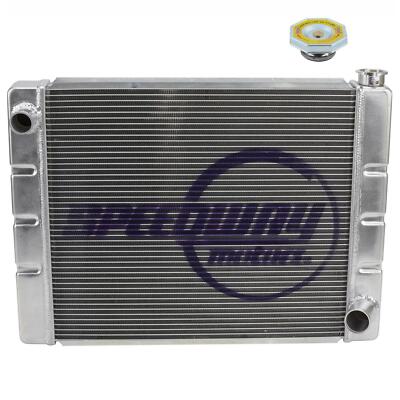 Speedway  Universal Alum Radiator & Cap, 22 Inch 29-31 psi, Fits Chevy