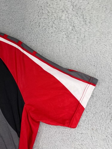 MAKS Cycling Jersey Adult Extra Large Red Black 1/2 Zip Polyester Maks Bike Wear - Picture 5 of 14