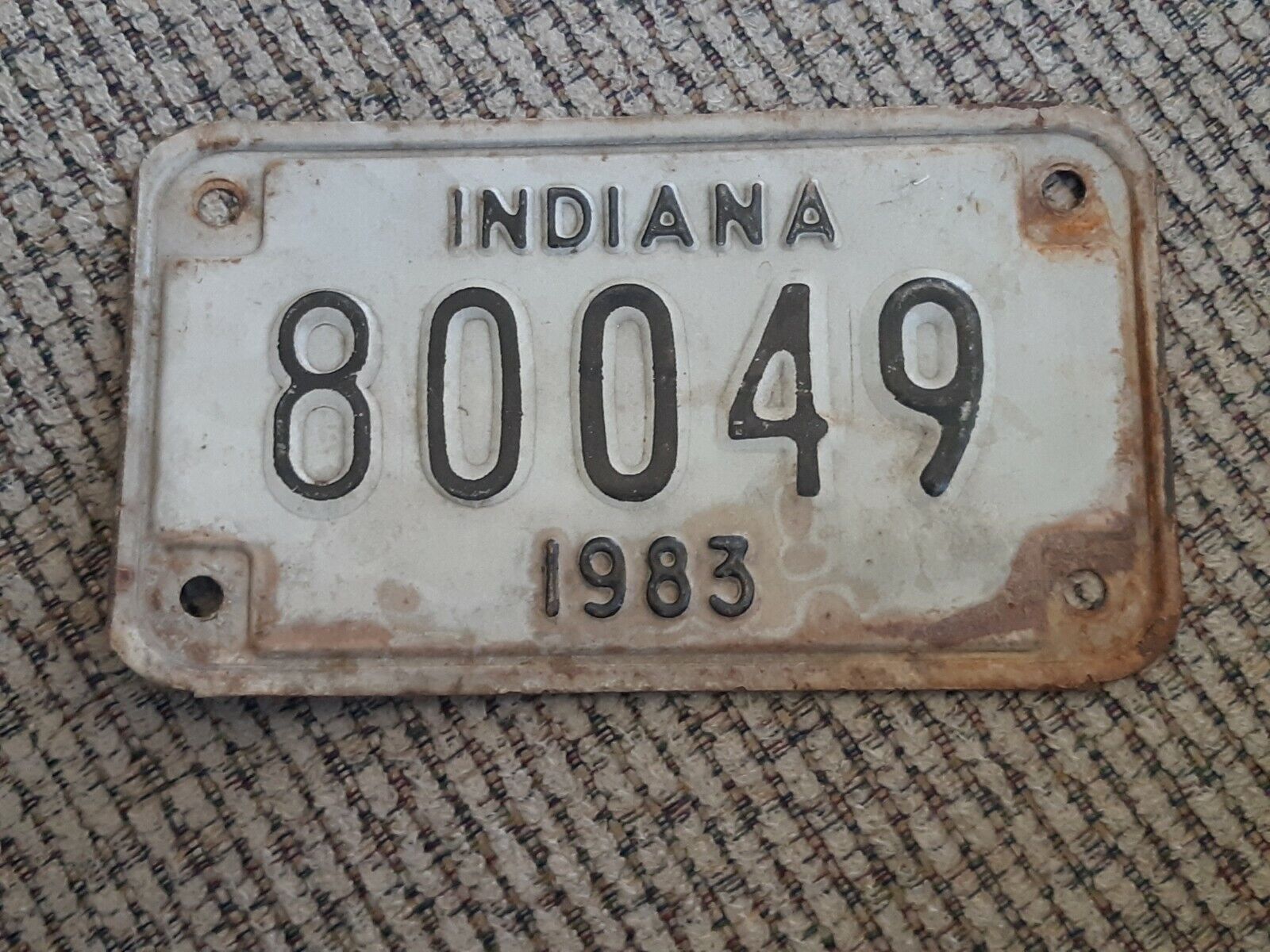 Indiana motorcycle license plates set/lot of 6 1977 1983 1984 1985 1987 1989 Gwarancja jakości, niska cena