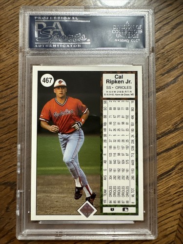 1989 Upper Deck #467 Cal Ripken Jr. PSA 10 HOF Baltimore Orioles - Picture 2 of 2