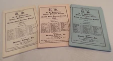 3 vintage Stanley Gibbons price lists U.S. Possessions (L17)