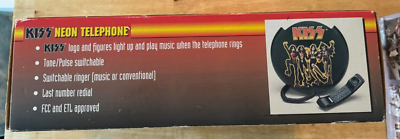 Kiss Neon Telephone Spencer's Gifts 1998 Destroyer MIB | eBay