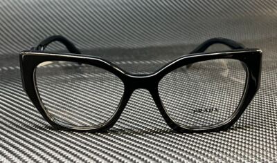 PRADA PR 18WV 1AB1O1 Black Women's 52 mm Eyeglasses | eBay