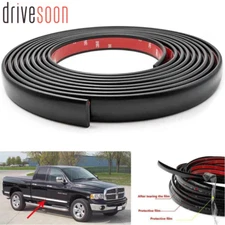 Black 2"(50mm) Car Molding Trim Door Side Bumper Tailgate Protector Strip 7Feet