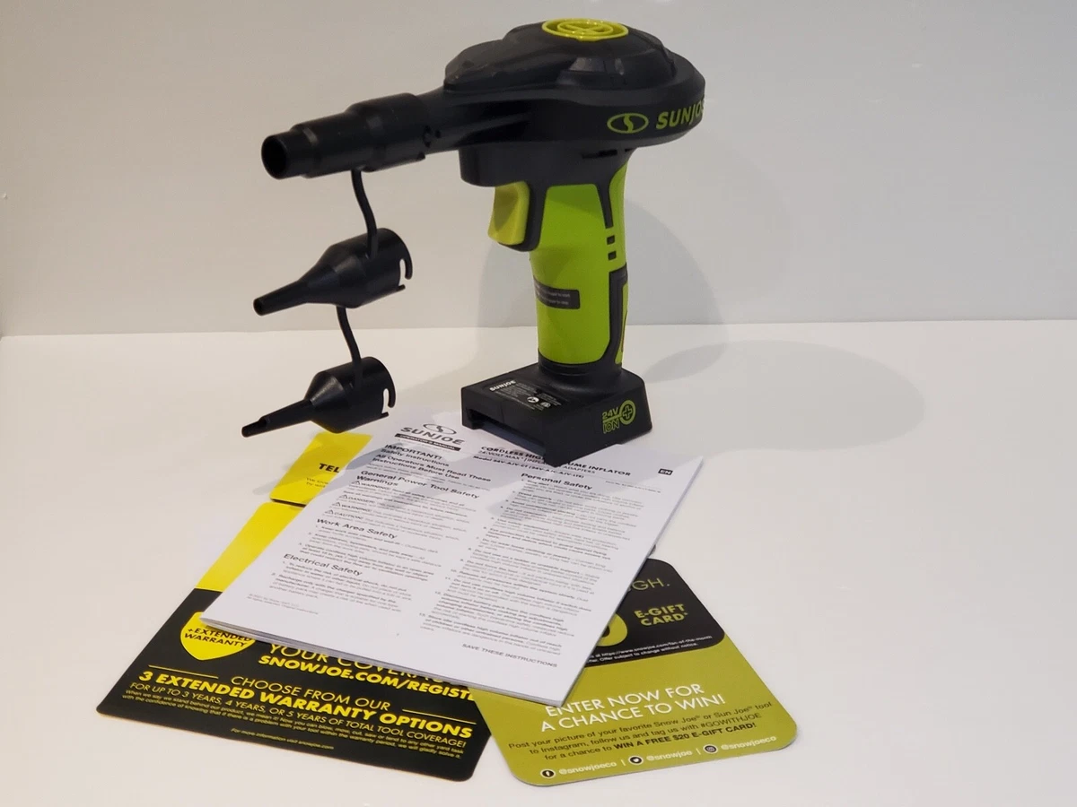 Sun Joe 24V MAXLi ion 24V AJV CT High Volume Inflator Mini Blower