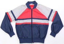 Rare Vintage ADIDAS Spell Out Color Block Striped Track Jacket Sweatshirt 90s M