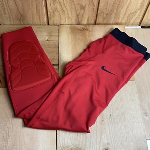 red compression pants nike