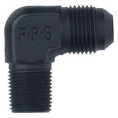 Fragola 482209-BL 90 Degree Adapter Fitting -10 AN x 3/4'' NPT Pipe Black