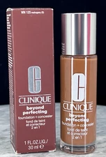 Clinique Beyond Perfecting Foundation + Concealer WN 125 Mahogany (D) 1 oz NIB