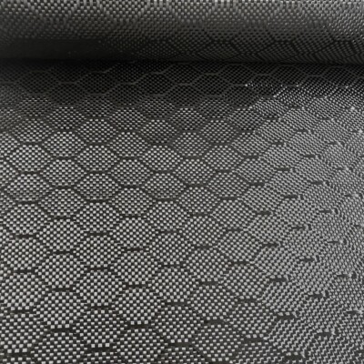 3K 240g Football Honeycomb Hexagonal Pattern Carbon Fiber Cloth- 50cmx100cm