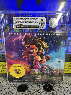2023 Super Mario Bros. Movie CD Soundtrack w/ Hype Sticker Graded AMG A Archive