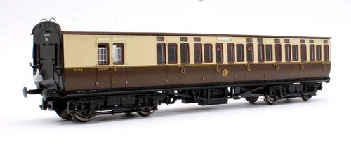Dapol 4P-020-302 Spur O GWR Toplight M/L GWR Shirtbtn 3rd Brake Coach 3754 S4