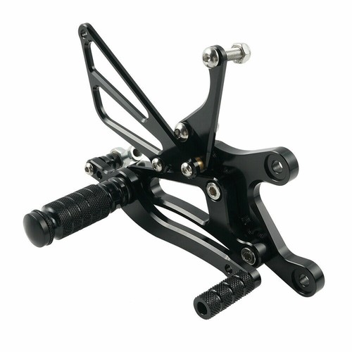 Nero pedane arretrate regolabili poggiapiedi rearset per YAMAHA YZF R6 1999-2002 - Picture 7 of 7