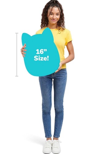 Squishmallows PAULITA 16" Pink Tabby Cat Soft Plush Large Genuine 190258 - Picture 2 of 3