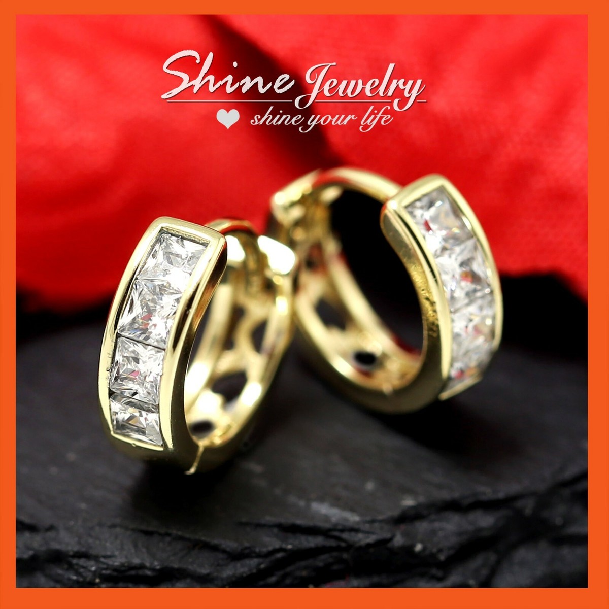 9K YELLOW GOLD GF WOMENS SIMULATED DIAMOND INFINITY CROSS