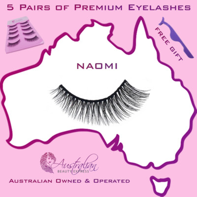 5 Pairs 3D False Eyelashes Long Natural Looking Eyelash Extensions Fake Lashes