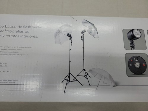 Insignia - AC Master/Slave Flash Kit- N.I.B. Studio Photography Light Kit - Picture 17 of 22