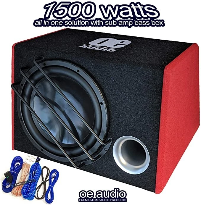 1500 watts 12" Bass box car audio sub woofer amp active amplified NEW UPGRADED - Image 2 of 4