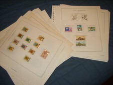 SAN MARINO 1968-1986 NEW MNH COLLECTION** MOUNTED ON MARINE SHEETS