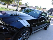 2010 11 2012 2013 2014 2015 4" Mustang Fender Hash Mark Stripe Stripes PAIR GT 
