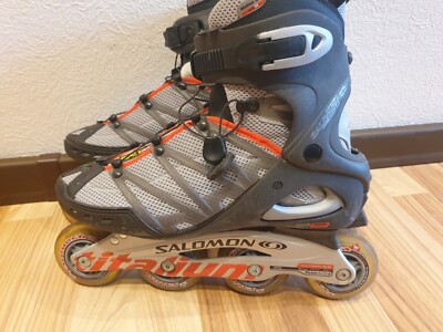 Inliner Salomon Power Arch 2 - Gr. 43 1/3 - 27.5 - UK 9 - Titanium - ABEC 5