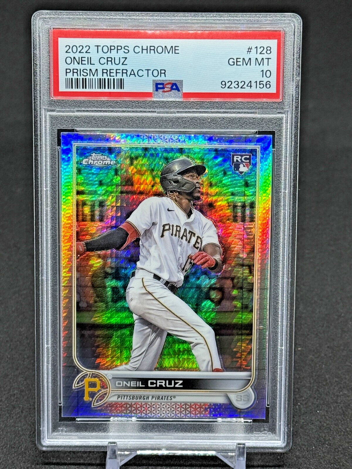 2022 Topps Chrome Prism Refractor #128 O’Neil Cruz  Rookie PSA 10