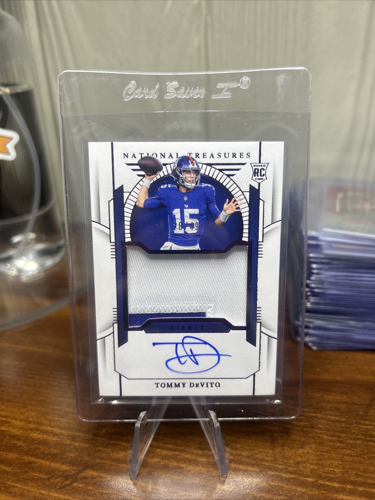 2023 National Treasures Tommy DeVito RC Patch Autograph /49 Purple #200