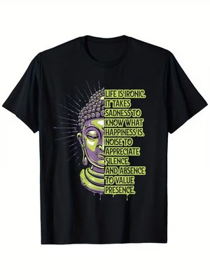 Meditation Quote Tshirt | buddhism Life Buddha Inspirational T-Shirt Summer Casu