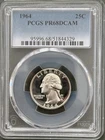 1964 WASHINGTON QUARTER, PROOF, PCGS, PR68DCAM, PF 68 ULTRA CAMEO