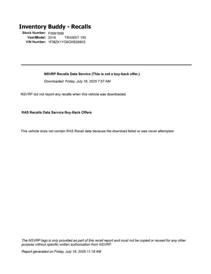 2016 Ford Transit 150 Speedometer Cluster ID CK4S-10849-DB4 Used 165k Mile - Image 3 of 4