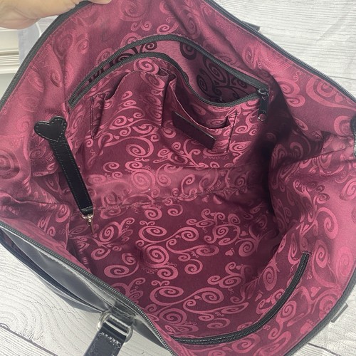 Brighton Heritage Stevie Everywhere Tote Bag Black Nylon Leather Shoulder Laptop - Bild 6 von 7