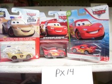 DISNEY PIXAR LIGHTNING MCQUEEN DEPUTY/ROAD TRIP/W/RACING WHEELS CARS LOT OF 3