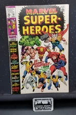 Marvel Super-Heroes #21 Raw VG/FN Severin Cover Spider-Man Fantastic Four '69