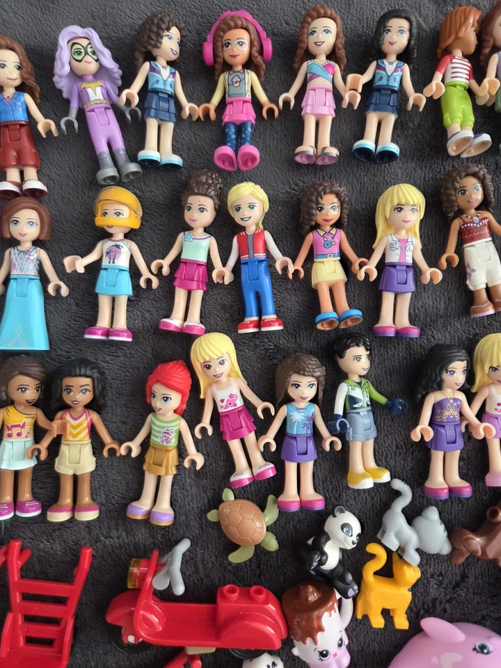 Enorme Lote de 33+ Minifiguras LEGO Friends Comida Animales Platos Accesorios Vehículos Foto 3 de 4