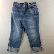 Terra  Sky Jeans Women's Sz 16W Stretch band Waist Med Wash Normcore Cute Nice