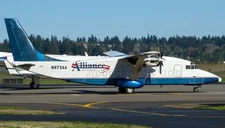 Short 360 S-360-300 Alliance Air Charter Desktop Wood Airplane Model Small 1/72