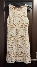 alice + olivia Lace Dress Beige S Size