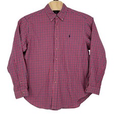 Ralph Lauren Classic Fit Plaid Long Sleeve Button Down Men's Size XL