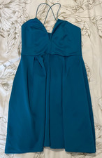 Boohoo Women's Mini Dress Size 12 UK Tall 5'7" and Above Sleeveless Green 40 EU