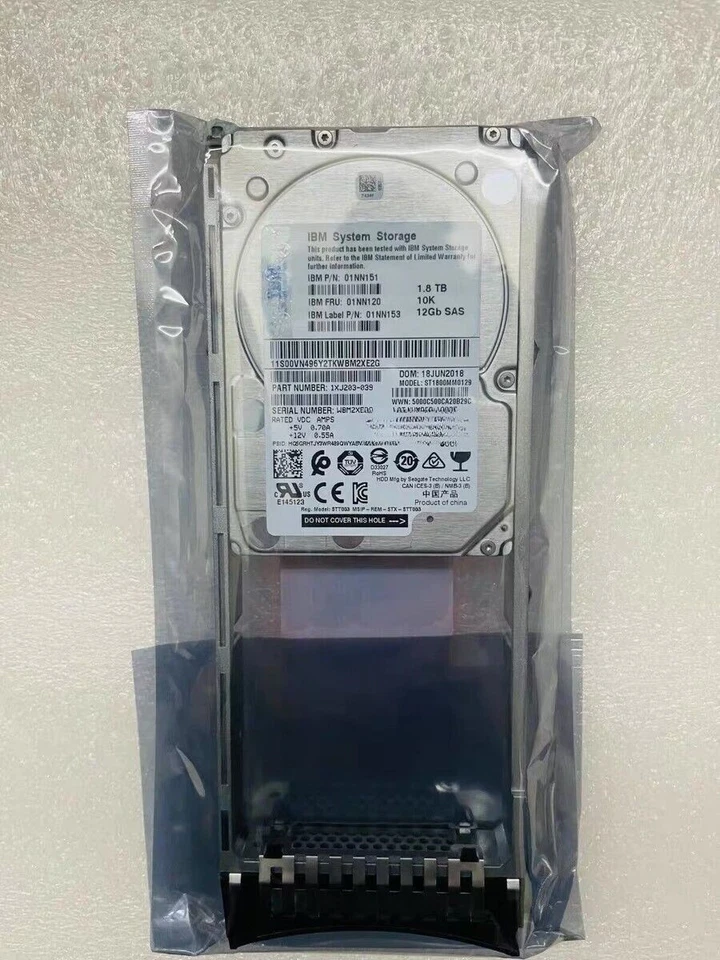 IBM 01NN120 ST1800MM0129 1.8TB SAS12Gb/s10K2.5"V3700V2 New HDD   （注：调整空格优化紧凑度，保留 - Image 2 of 4