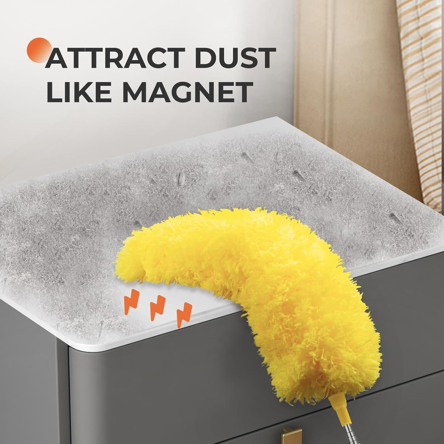 Dusters for Cleaning High Ceiling Fan,  Microfiber Feather Duster with 30'' t...