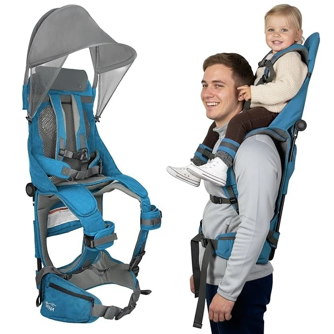 Toddler Shoulder Carrier WIPHA Hiking Backpack Sun Shade