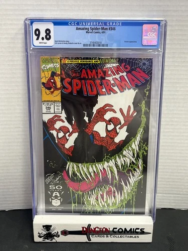 Amazing Spider-Man # 346 CGC 9.8 Marvel 1991 Venom Appearance [CR]