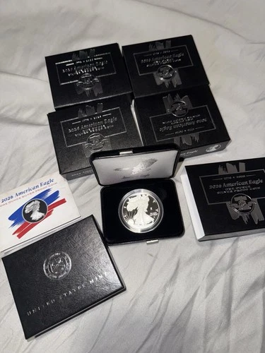 American Eagle 2026 One Ounce Silver Proof Coin West Point (W) - In Hand 26EA