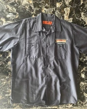 Surly Brewing Co Men’s XL Redcap Short Sleeve Work Shirt Button Up Lightly Used