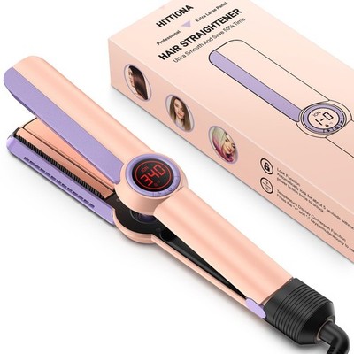1.75 Ceramic Infrared Ionic Flat Iron, 5s Fast Heat-Up, Anti-Frizz Straightener