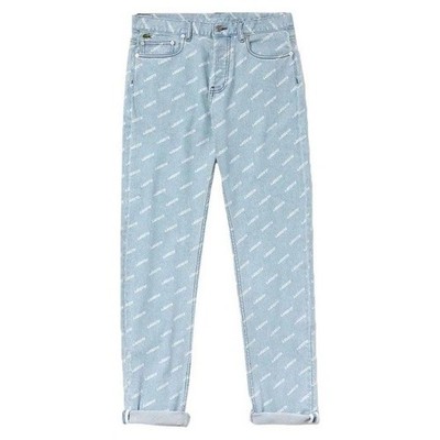 Lacoste Logo Jeans Straight Leg SO CUTE Preppy Tenniscore Sporty Luxury