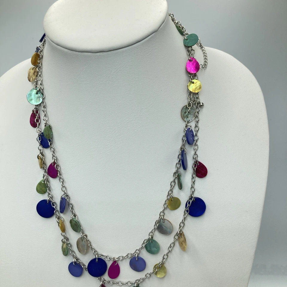 Collar Lia Sophia Desfile Prismático Genuino Madreperla Multicolor 46-49" Foto 3 de 4