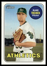 2018 Topps Heritage Blake Treinen Oakland Athletics #673